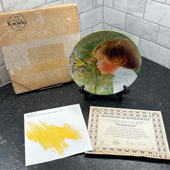 Edwin M. Knowles “Wonderment”Collectible Plate - Picture 5 of 5